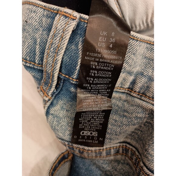 asos Design Maternity Jeans Size 4 Blue - Picture 8 of 8